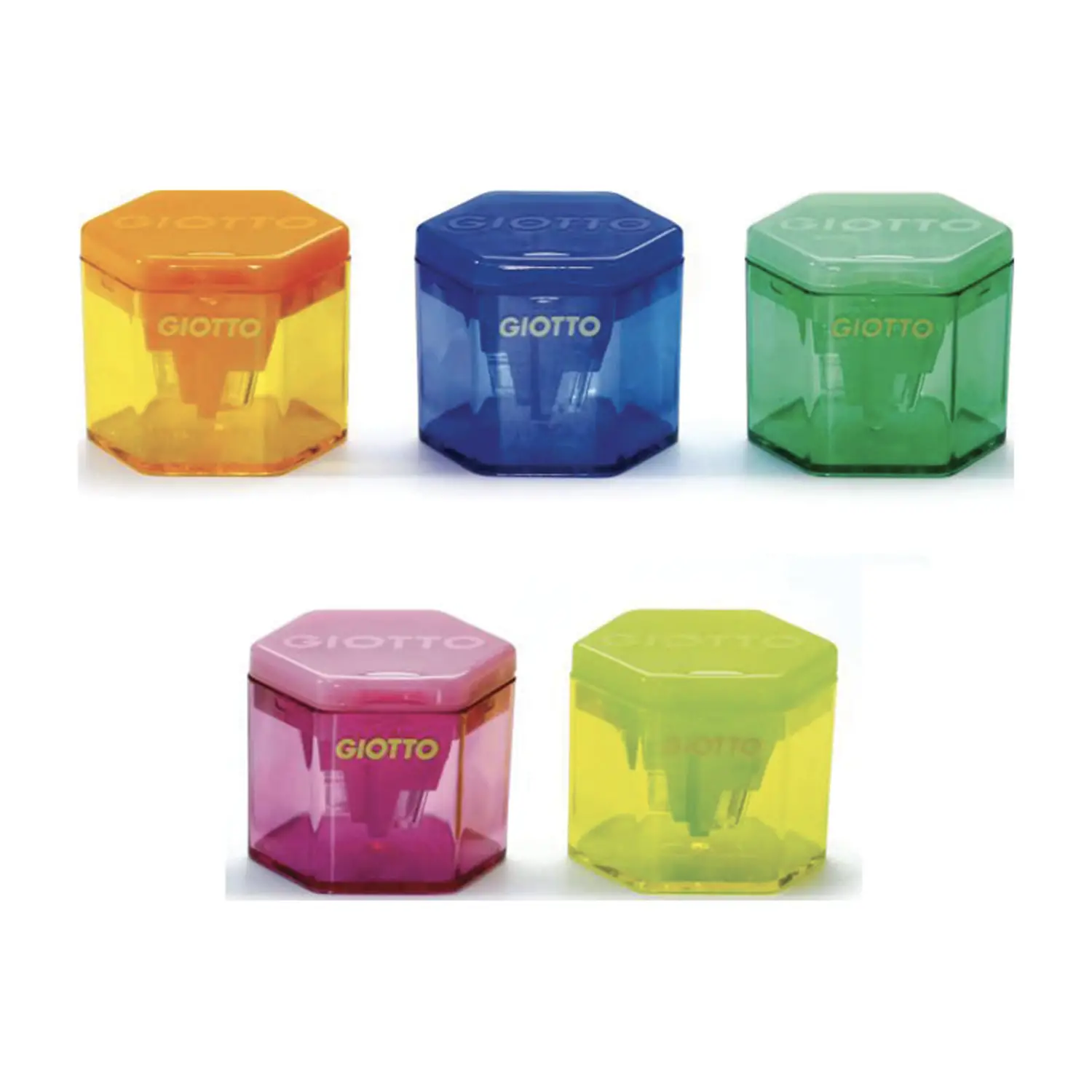 Temperamatite JPC 3 Usi (Ø 17mm) Con Clip: Pratico Per Zaino E Astuccio, Colori Casuali