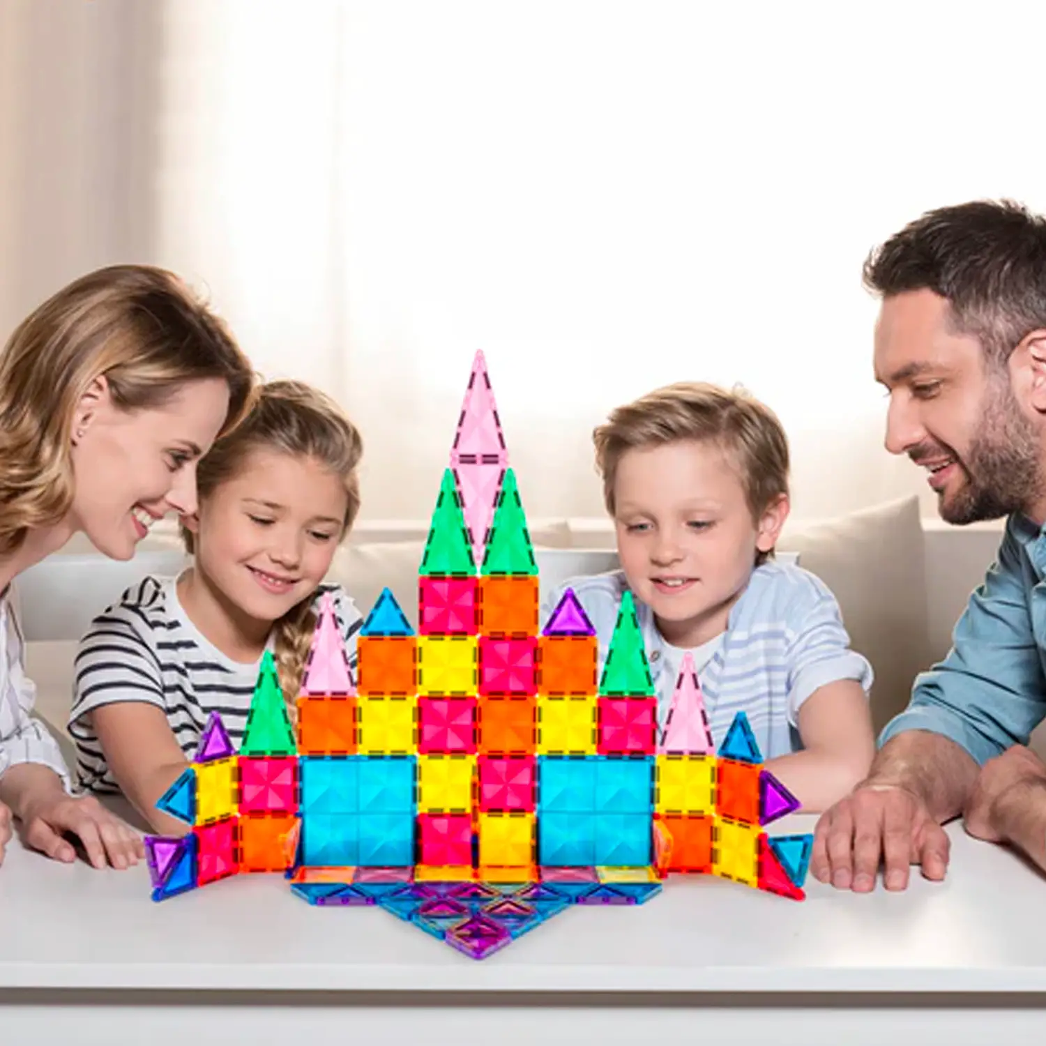 PicassoTiles Set Di 8 Dinosauri Magnetici - Action Figure Per Piastrelle Magnetiche, T-Rex, Stegosauro, Triceratopo, Giocattoli STEAM Per Bambini 3+ Anni