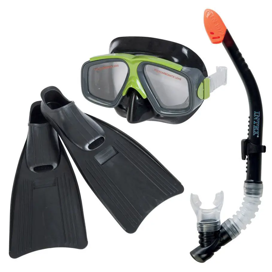 SEAC Zoom Set Snorkeling Unisex Adulto - Maschera, Boccaglio E Pinne (Blu, 39-41)