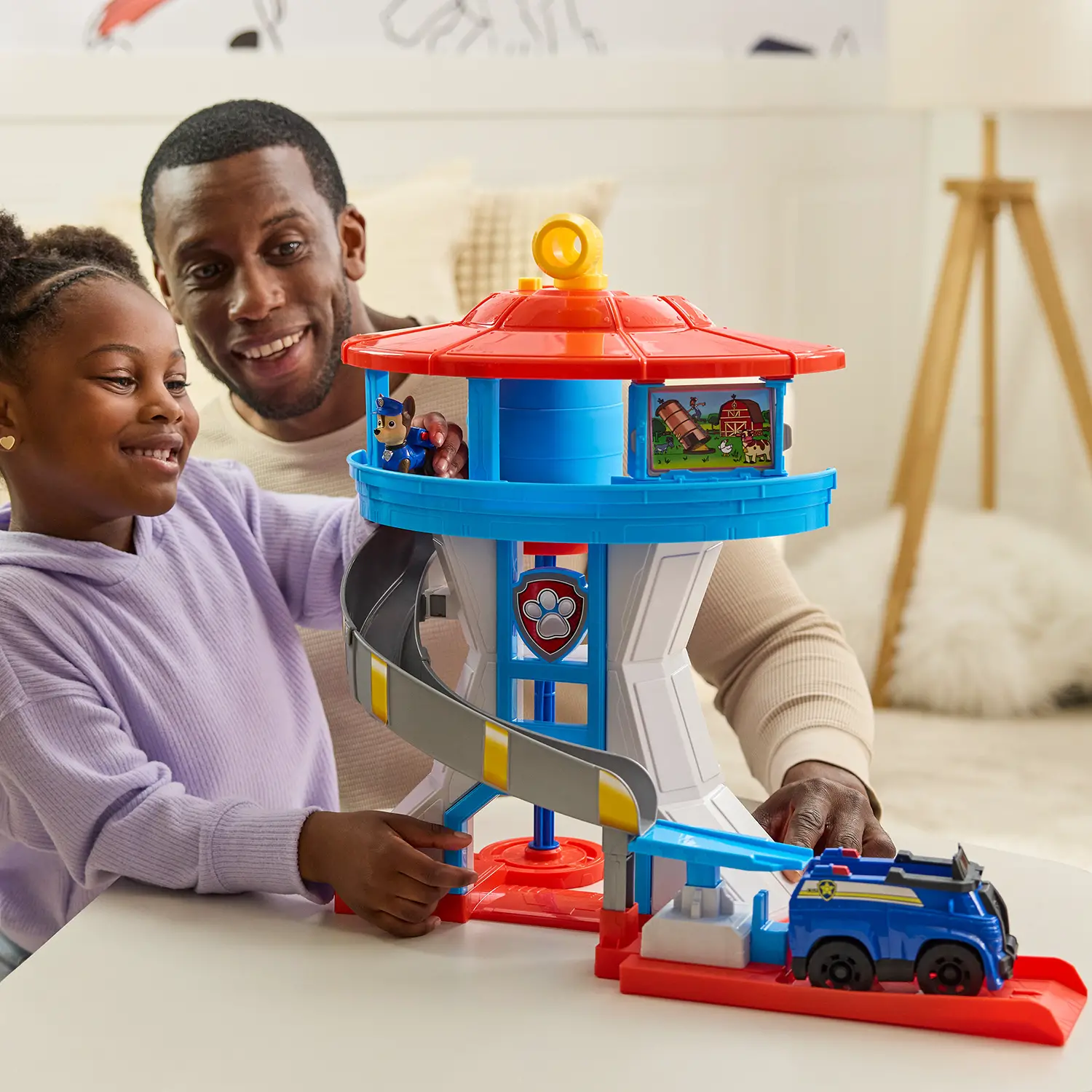 PAW PATROL Quartier Generale XXL – Torre Di Avvistamento Con Luci, Suoni, Scivolo E Ascensore, Includes Chase E Marshall