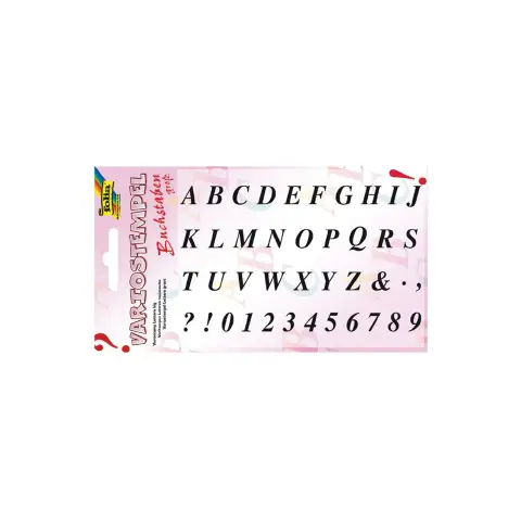 Silicone Imprint: Capital Alphabet