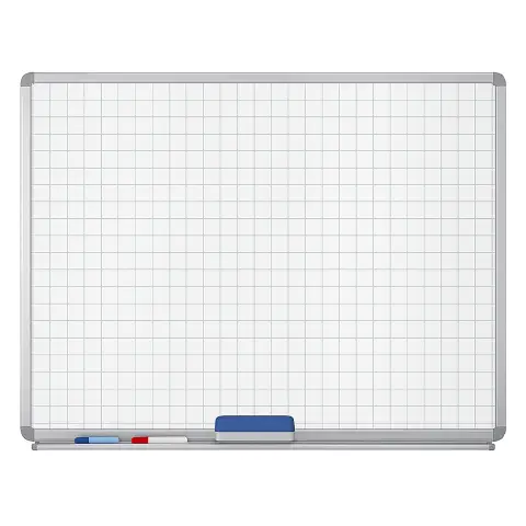 Lavagna Magnetica Bianca  Quadrettata Cm 120x180