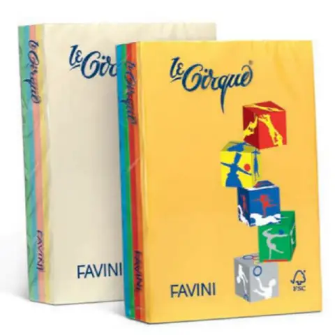 Le Cirque Mix 5 Colori Tenui E 5 Colori Forti A4 160gr 250 Fogli