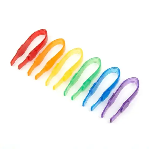 Pinzette per Motricità Fine – Set da 6 Colorate