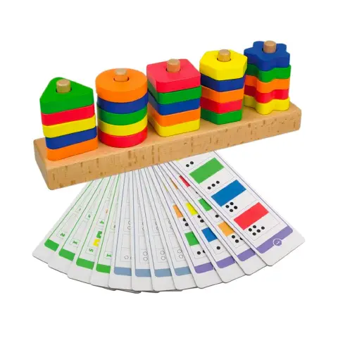 Gioco Manipolativo con Forme e Schede: Geometria, Logica, Classificazione, Motricità Fine