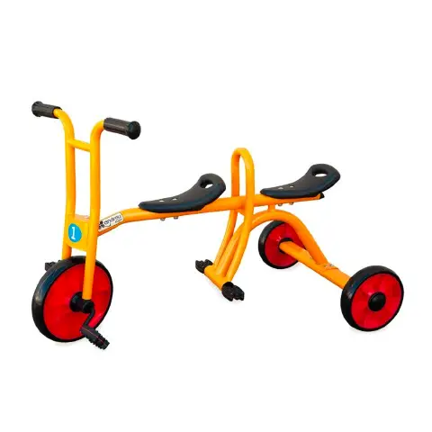 Tricycle Taxi 2 Seats with Pedals, For imaginative rides and team games**