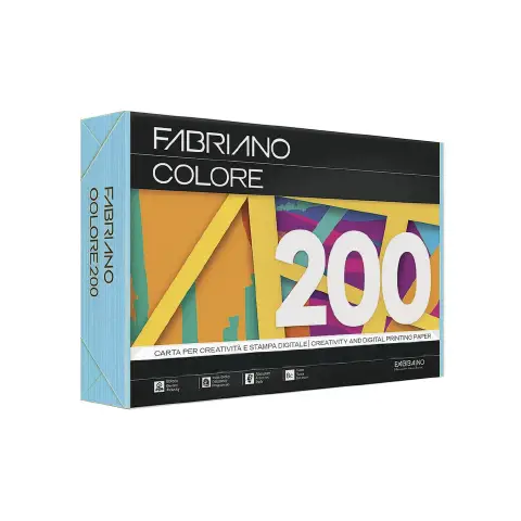 Carta Per Fotocopie Fabriano Colore 80 Gr/mq A3 Celeste Risma 250 Fogli