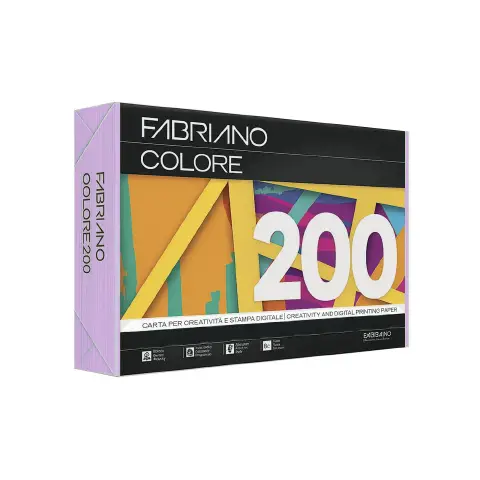 Carta Per Fotocopie Fabriano Colore 80 Gr/mq A3 Lavanda Risma 250 Fogli