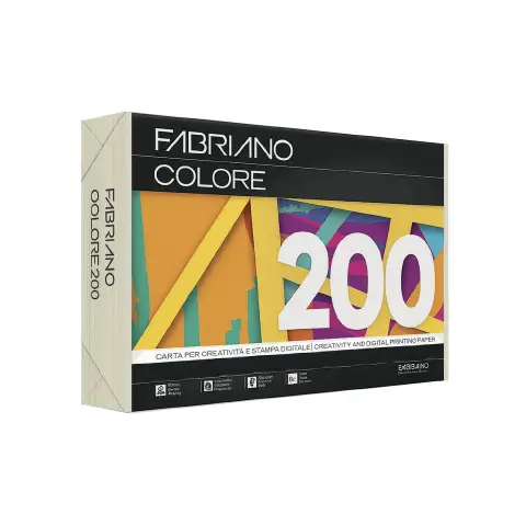 Carta Per Fotocopie Fabriano Colore 80 Gr/mq A3 Avorio Risma 250 Fogli