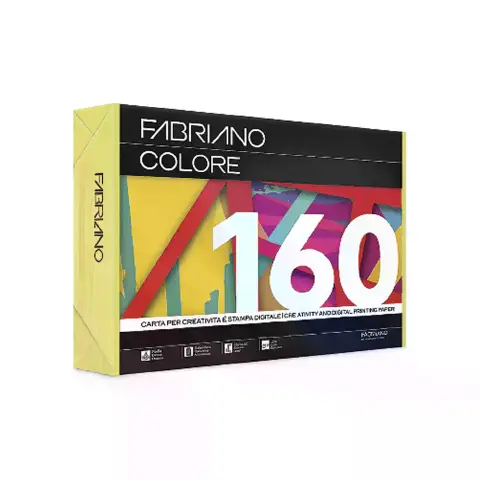 Carta Per Fotocopie Fabriano Colore 160 Gr/mq A4 Banana Risma 250 Fogli