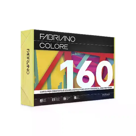 Carta Per Fotocopie Fabriano Colore 160 Gr/mq A3 Banana Risma 125 Fogli