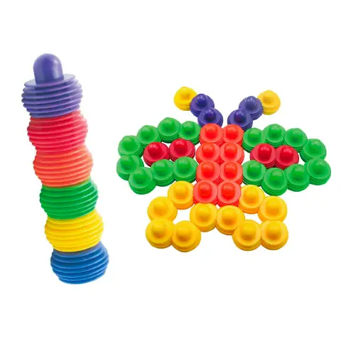 Costruzioni Sonore Connettori Pop, 60 Pezzi Morbidi e Facili da Collegare