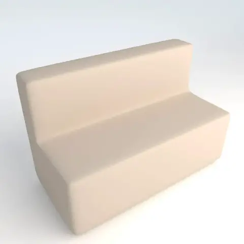 Divano Ecopelle Ignifugo 3 Posti H 46 Bianco Per Ambienti Scolastici Innovativi