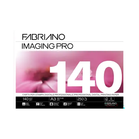 Carta Fabriano Imaging Pro A3 140gr • 250 Fogli