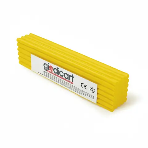 Plastilina Giodicart Pasta da Modellare Colorata – Panetto 500 g Giallo