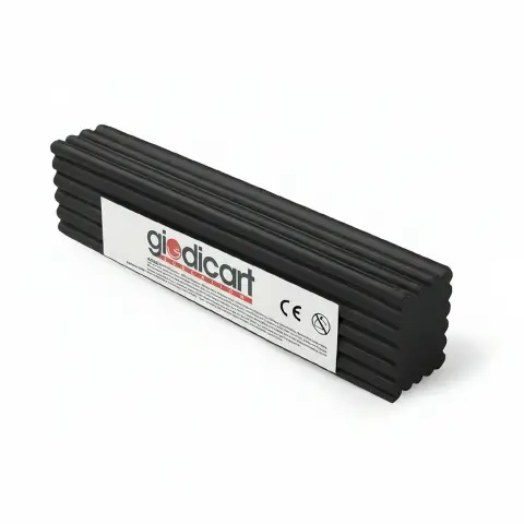 Plastilina Giodicart Pasta da Modellare Colorata – Panetto 500 g Nero