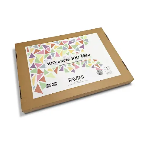 Favini 100 Carte 100 Idee 100, Cartoncini Creativi Assortiti