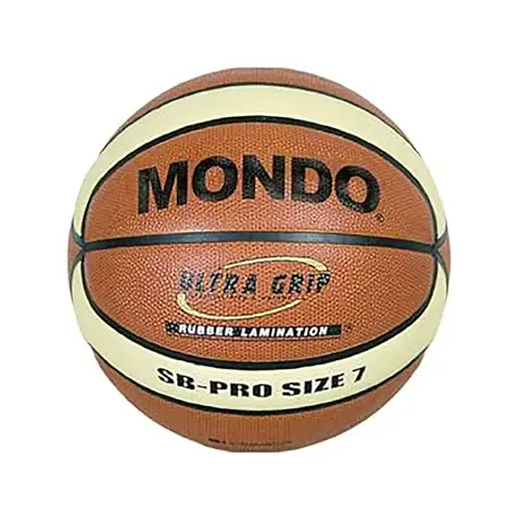 Pallone Basket Pro Misura 7 Marrone - Giallo (consegnato sgonfio)