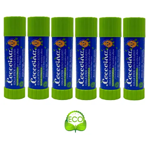Colla Stick Coccoina Gr. 20 Mandorlina Nuova Formula - confezione 6 pz