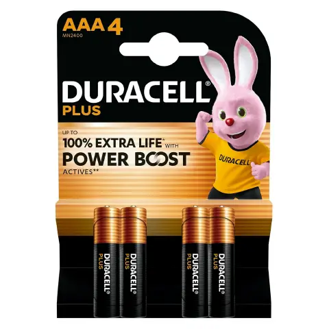 Pile Duracell Plus Powerboost Ministilo (AAA) 2400 Blister 4 Pezzi