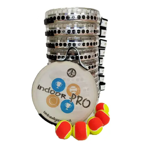 Kit Tamburelli Scuole Secondarie TAM KIT PRO: 10 Tamburelli Giacopuzzi 28 Cm Trasparenti + 5 Palline