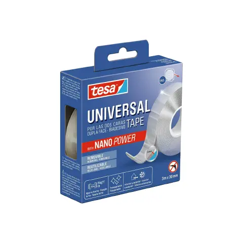 Nastro Biadesivo Universale Con Nano Power Mm. 30x3 Mt.