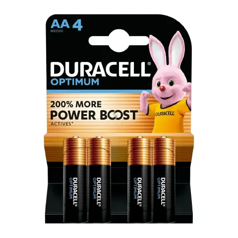 Duracell Plus Powerboost Stilo AA Blister 4 Pezzi