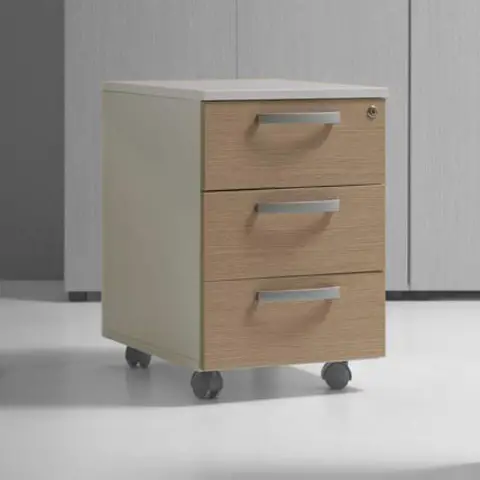 Cassettiera 3 Cassetti Rovere - Conforme CAM