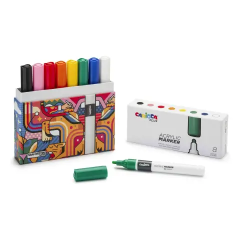Carioca Plus Marcatori Acrilici 8 Colori