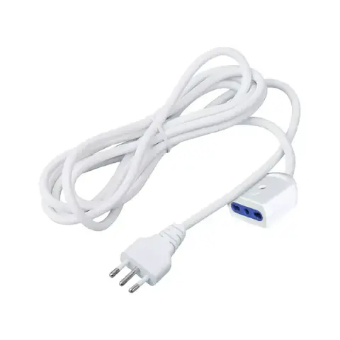Prolunga Bipasso Bianca 3m 16A 3500W