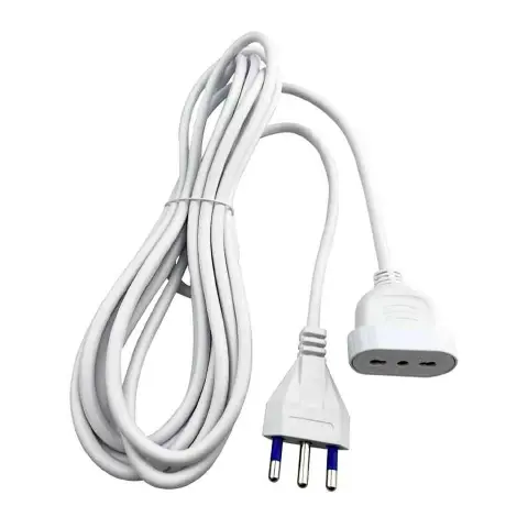 Prolunga Bipasso Bianca 5m 16A 3500W