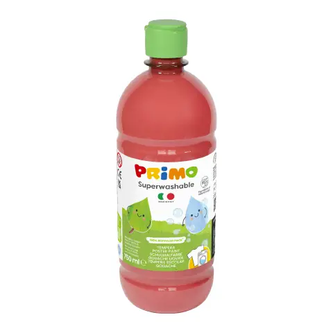 Tempera Super Lavabile Primo 750 ml Rosso Vermiglio
