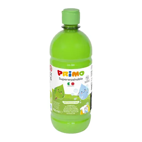 Tempera Super Lavabile Primo 750 ml Verde Chiaro