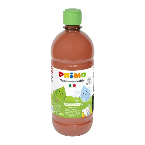 Tempera Super Lavabile Primo 750 ml Marrone