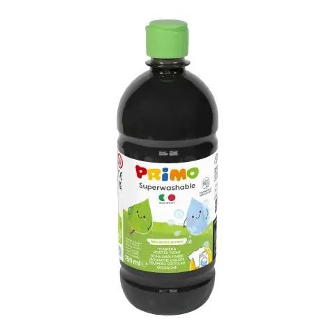 Tempera Super Lavabile Primo 750 ml Nero