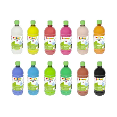 Tempera Super Lavabile Primo 750 ml Confezione 12 Colori