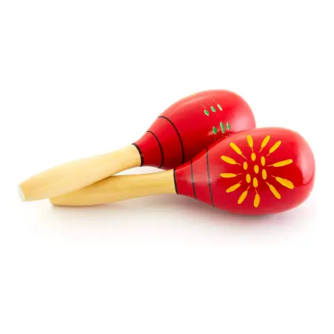 Maracas Professionali in Legno 85 mm, Coppia Strumenti