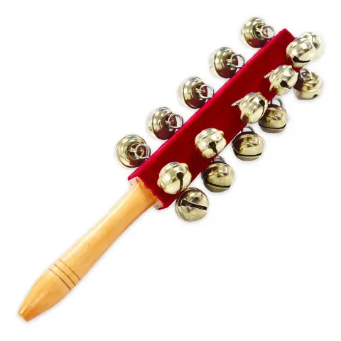 Bastoncino Jingle Stick con 21 Campanelli, Strumento Musicale 26 cm