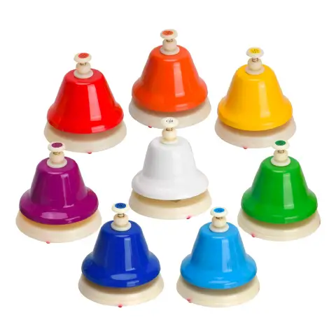 Campanelle a Pressione Scala Diatonica per Bambini, Set 8 Note