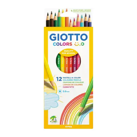 Pastelli Colorati Giotto Colors Smile - 12 Pezzi