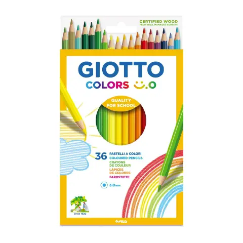 Pastelli Colorati Giotto Colors Smile - 36 Pezzi