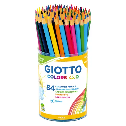 Pastelli Colorati Giotto Colors Smile - Barattolo 84 Pezzi