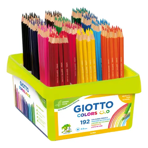 Pastelli Colorati Giotto Colors Smile - Schoolpack 192 Pezzi