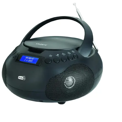 Lettore CD Con Radio FM e DAB+ e Ingresso Aux Nero