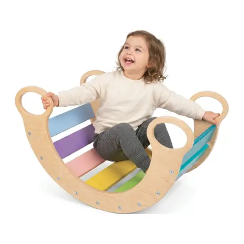 Arco Dondolo Arcobaleno Montessori in Legno