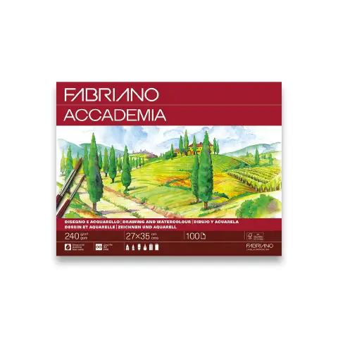 Album Da Disegno Fabriano Accademia 240gr 27x35cm 100 Fogli