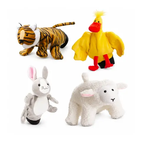 Burattini A Guanto Animali Set 4 Pezzi - 1ª Serie