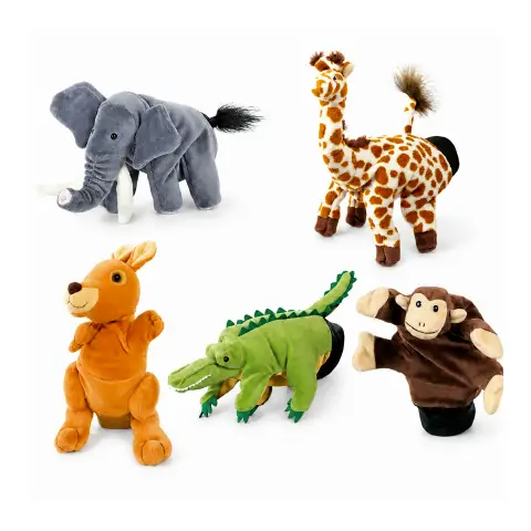 Burattini A Guanto Animali Set 5 Pezzi - 2ª Serie