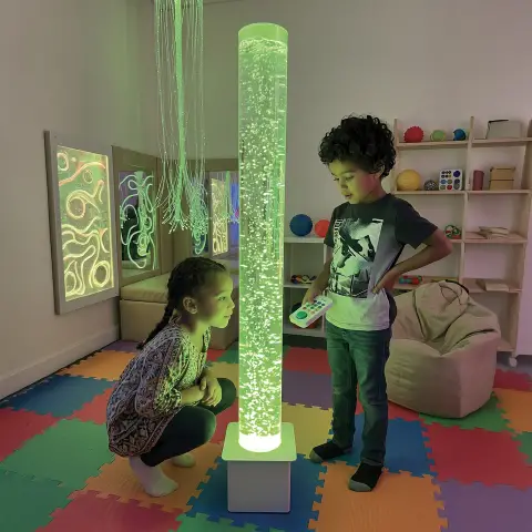 Tubo a Bolle Cambiacolore Sensoriale da 120 cm