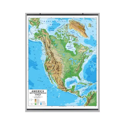 Carta Geografica America Settentrionale